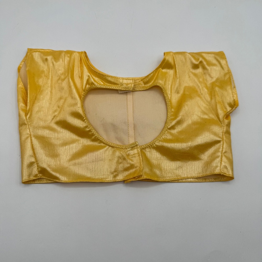 Vintage Care Bears Plush Yellow Rain Coat Metallic Tummy Cutout Top Accessory